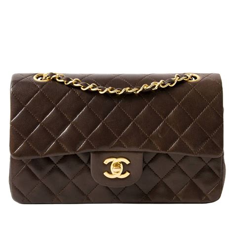 chanel brown mini flap